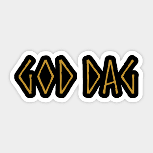 God Dag Sticker